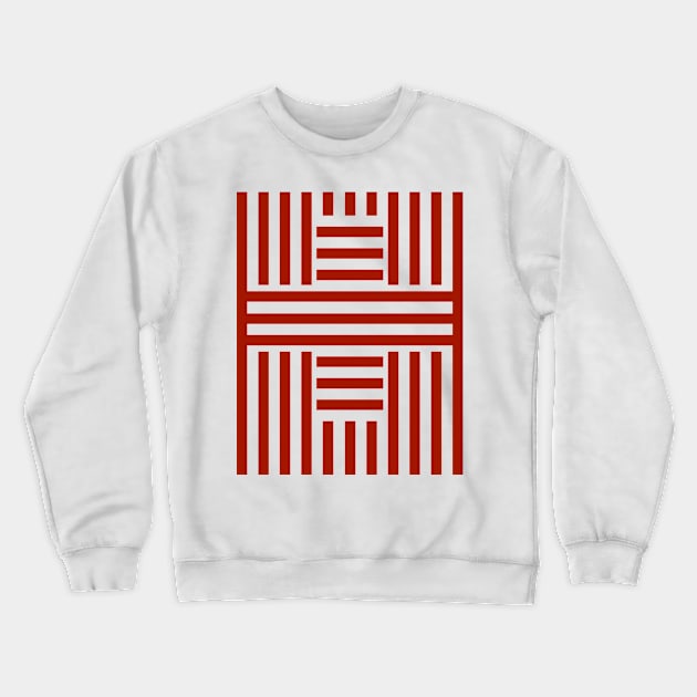 Optical Illusion Red Cross Society Doctors And Medical Professionals Crewneck Sweatshirt by BrightShadow